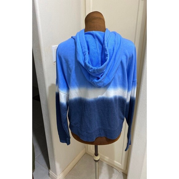 Calvin Klien Tie-Dye Monogram Logo Pullover Cropped Hoodie Size Medium - Picture 5 of 7